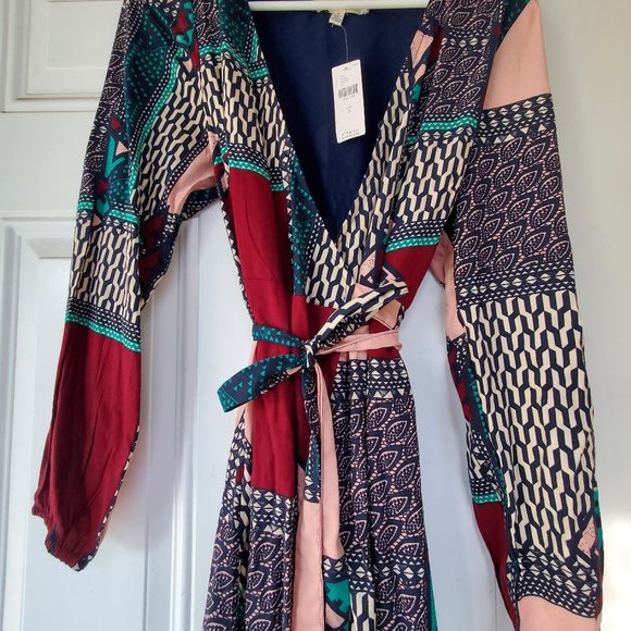 HP! NWT Anthropologie Virginia Wrap Maxi Dress - Picture 6 of 10